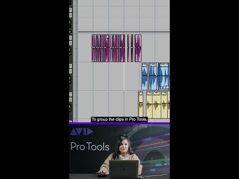 Cristal Viramontes unveils how to group clips in Pro Tools and easily change the grid size