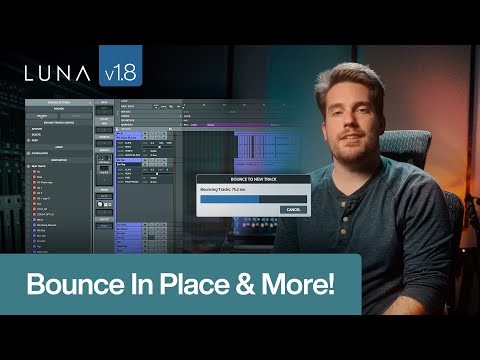 Huge LUNA Update: Bounce in Place, Track Presets, & Browser Enhancements!